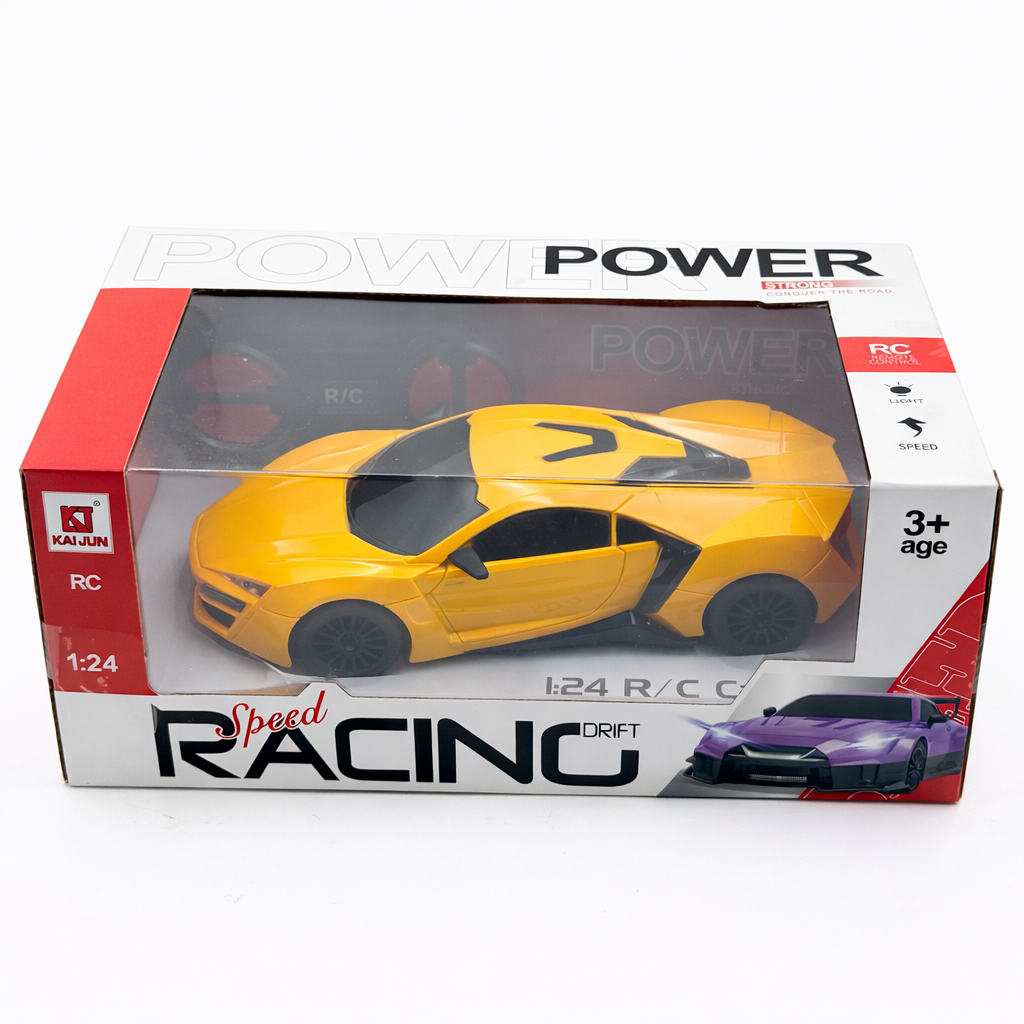1:24 Scale Remote Control Racing Car | Battery Operated RC Drift Car for Kids (3+ Years)