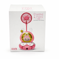 Cute Cartoon Mini USB Fan with Built-in Sharpener – Rechargeable Desk Fan for Kids (Portable & Flexible Neck)