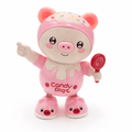 Cute Dancing Pig Toy with Music & Lights | Battery Operated Singing Pig Toy for Kids | Interactive Cartoon Toy