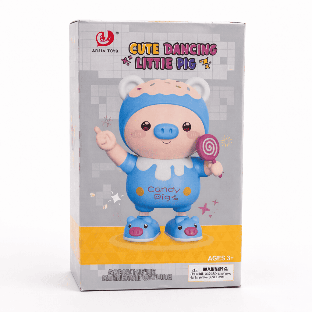 Cute Dancing Pig Toy with Music & Lights | Battery Operated Singing Pig Toy for Kids | Interactive Cartoon Toy