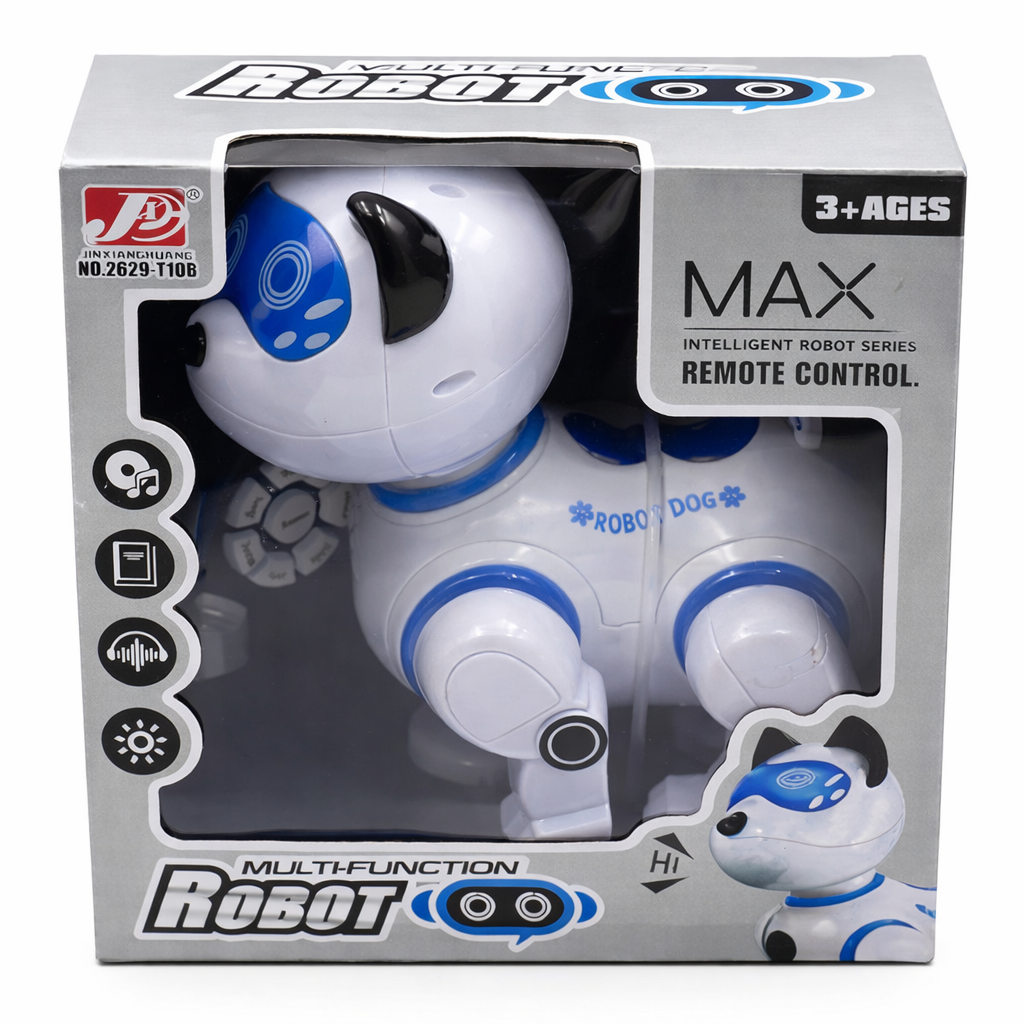 Remote Control Robot Dog Toy for Kids – Walking, Music, Lights & Interactive Fun (3+ Years)