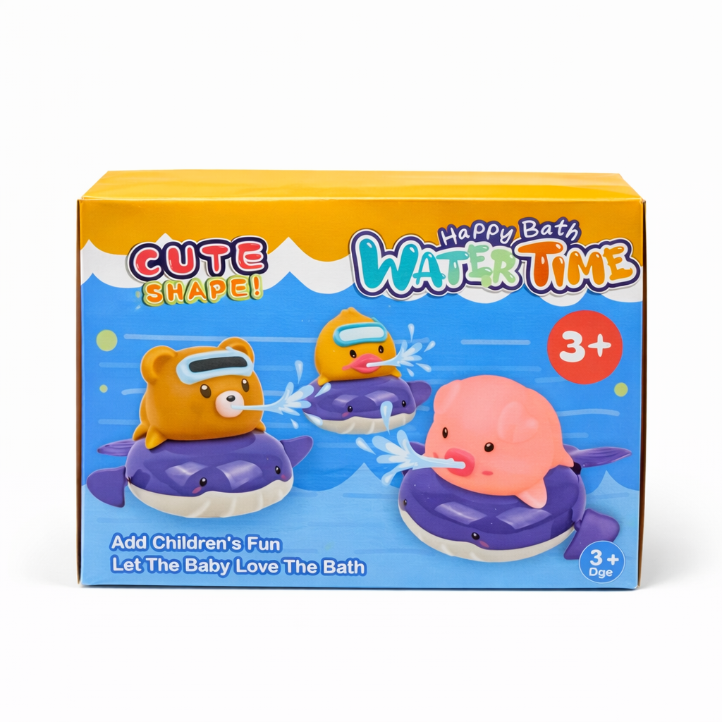Cute Water Spray Bath Toy for Kids | Floating Animal Water Squirter Toy for Baby Bath Time (3+ Years)