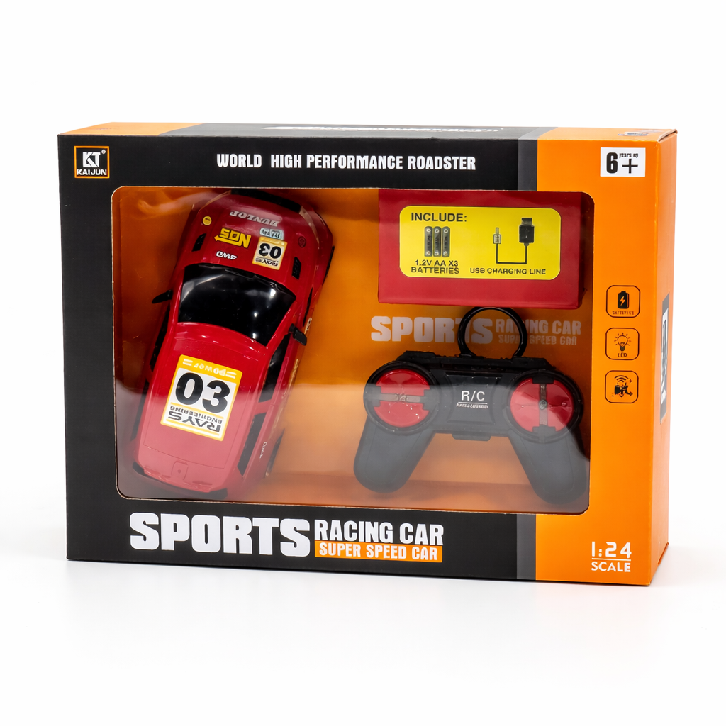 Premium 1:24 RC Sports Racing Car | High Performance Remote Control Car Toy for Kids