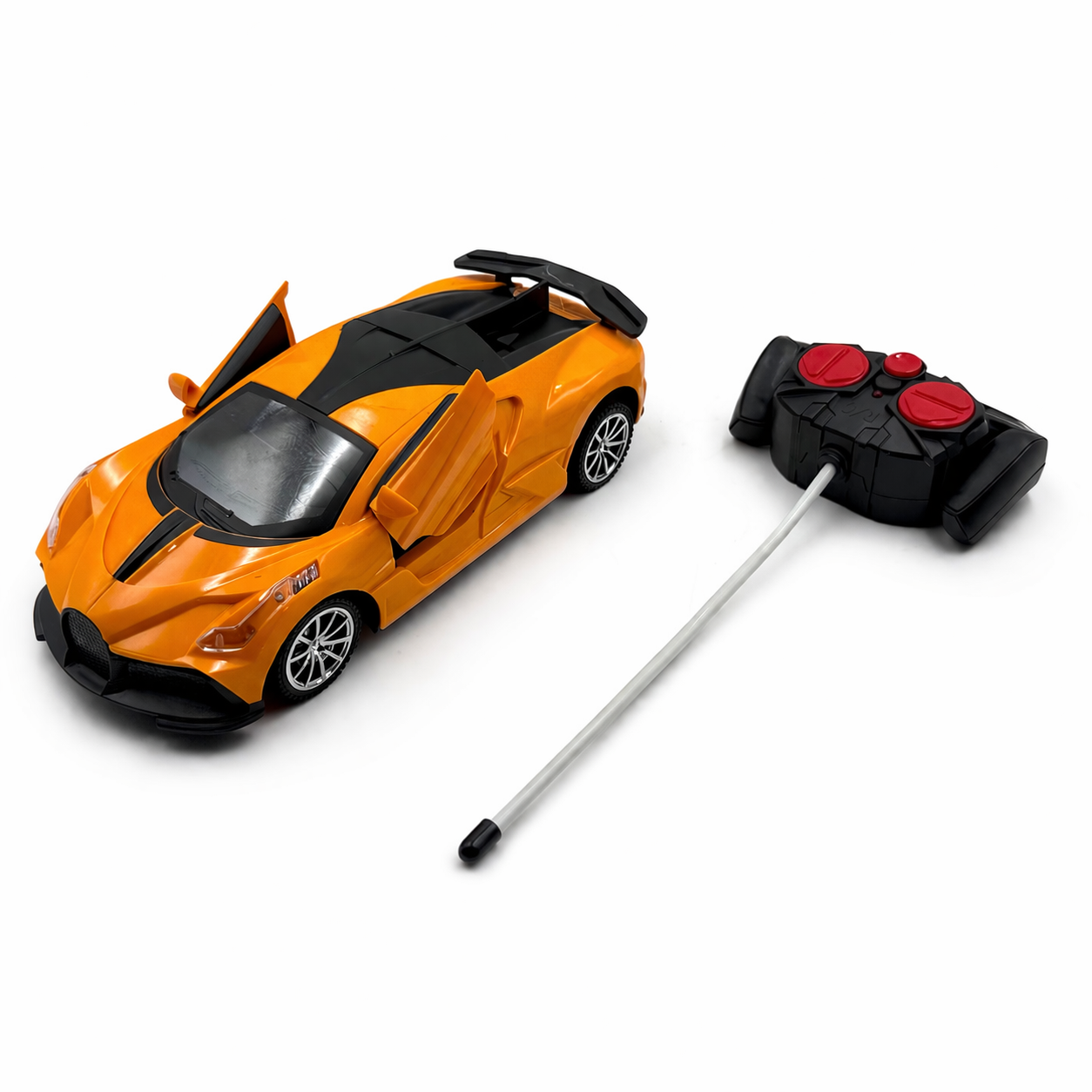 1:18 RC Sports Car with Opening Doors – Remote Control Model Car for Kids with Realistic Design