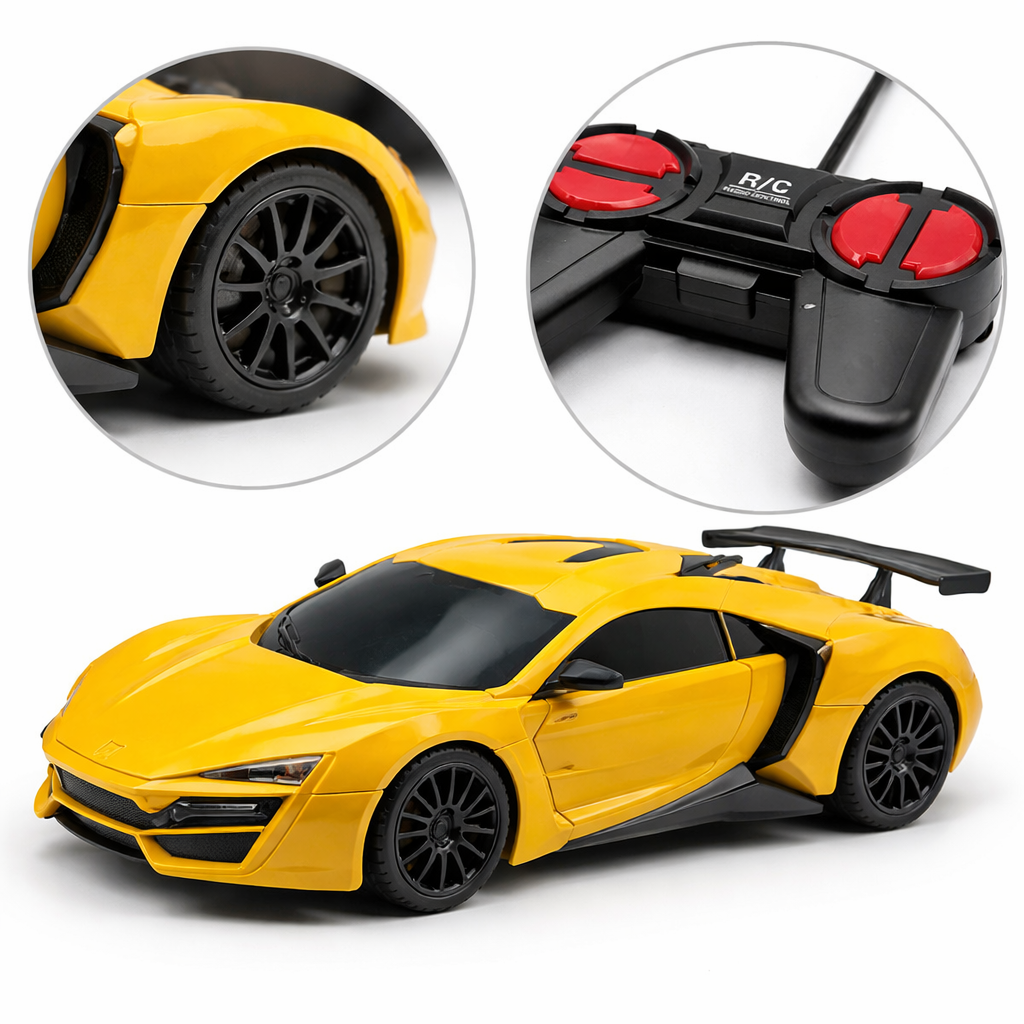 1:24 Scale Remote Control Racing Car | Battery Operated RC Drift Car for Kids (3+ Years)