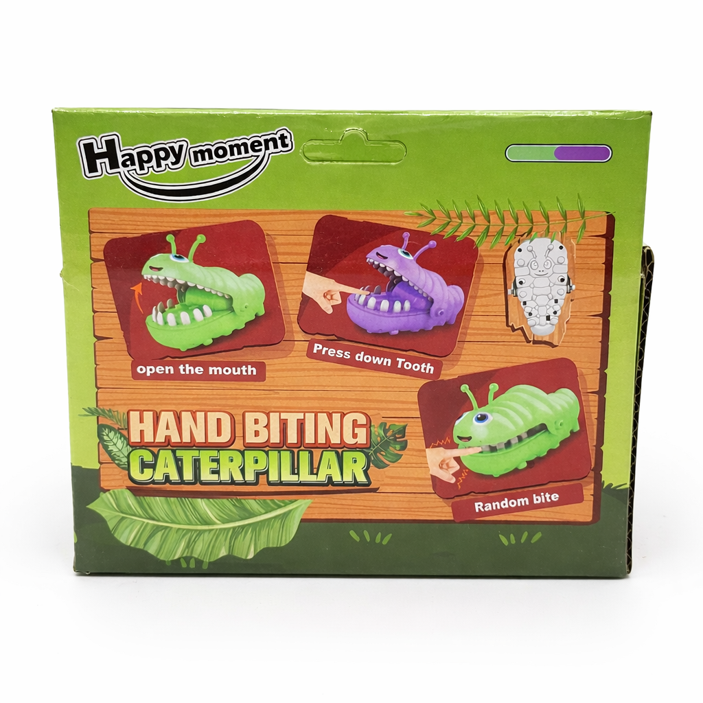 Hand Biting Caterpillar Toy for Kids | Funny Finger Bite Game | Safe & Interactive Surprise Toy (3+ Years)