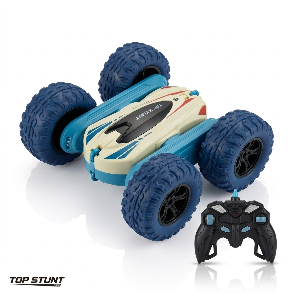 Storm X5 360° Stunt RC Car – 2.4GHz Wireless Double-Sided Racing Car with LED Lights & Rechargeable Battery for Kids