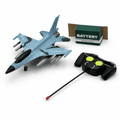 Remote Control Fighter Jet Toy for Kids | Storm Warplane R/C Airplane Toy with Controller | Military Aircraft Toy