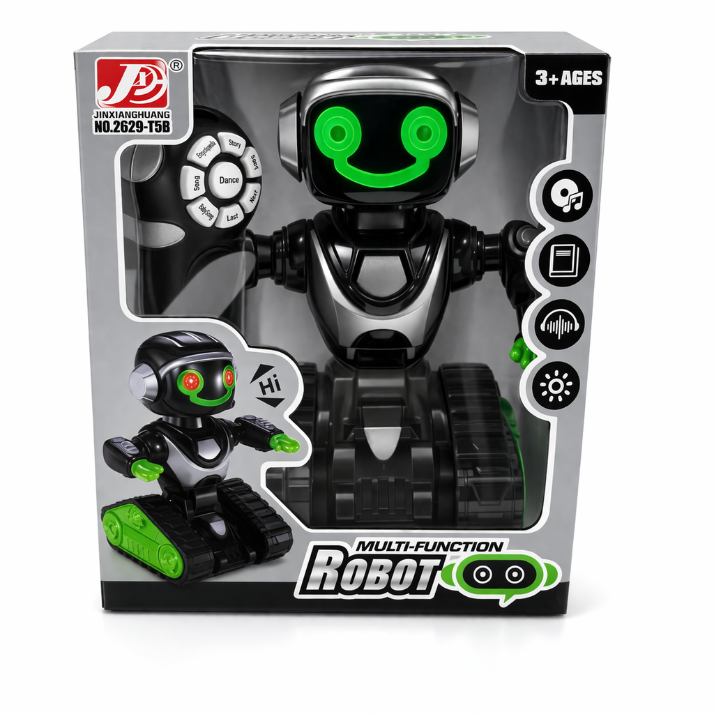 Max Intelligent Remote Control Robot Toy for Kids – Dancing, Music, LED Lights & Interactive Learning Functions (3+ Years)