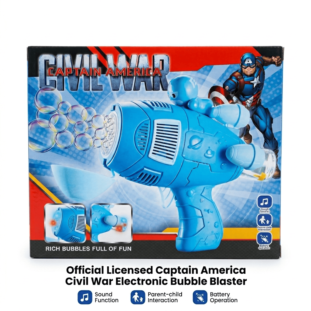 Electric Bubble Gun Toy for Kids with Sound – Automatic Bubble Blower Machine (Battery Operated, Ages 3+)