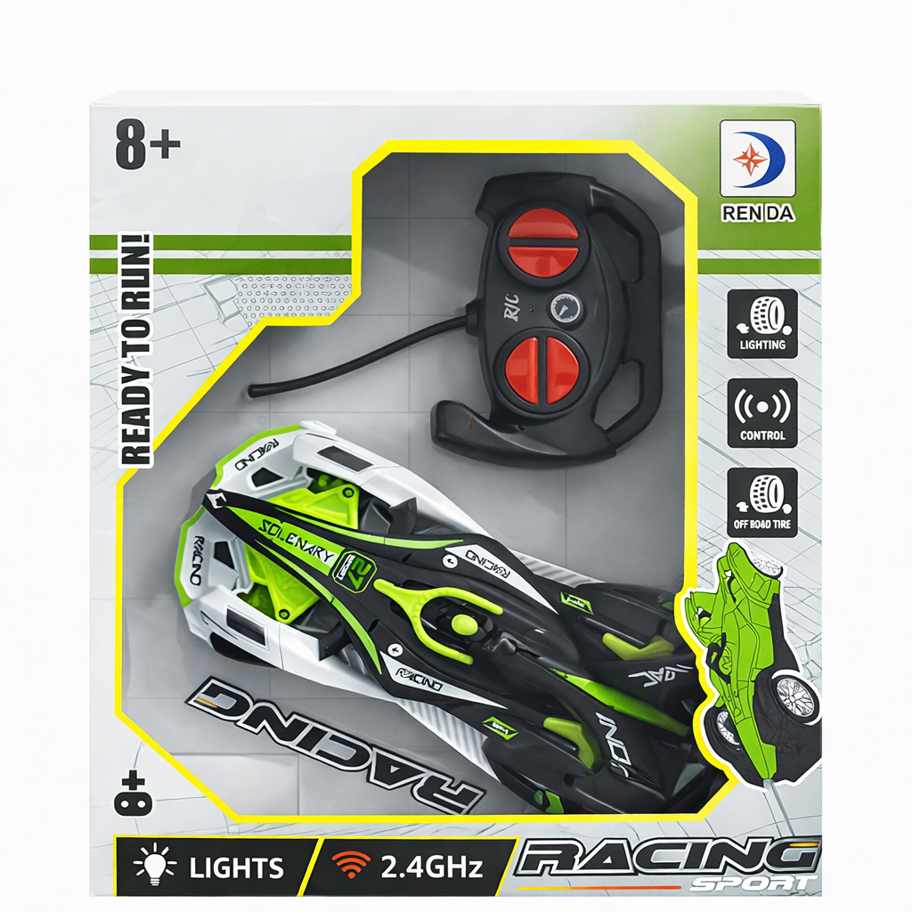 🚗 RC Racing Sport Car for Kids (8+ Years) | 2.4GHz Remote Control | Lights | Ready to Run