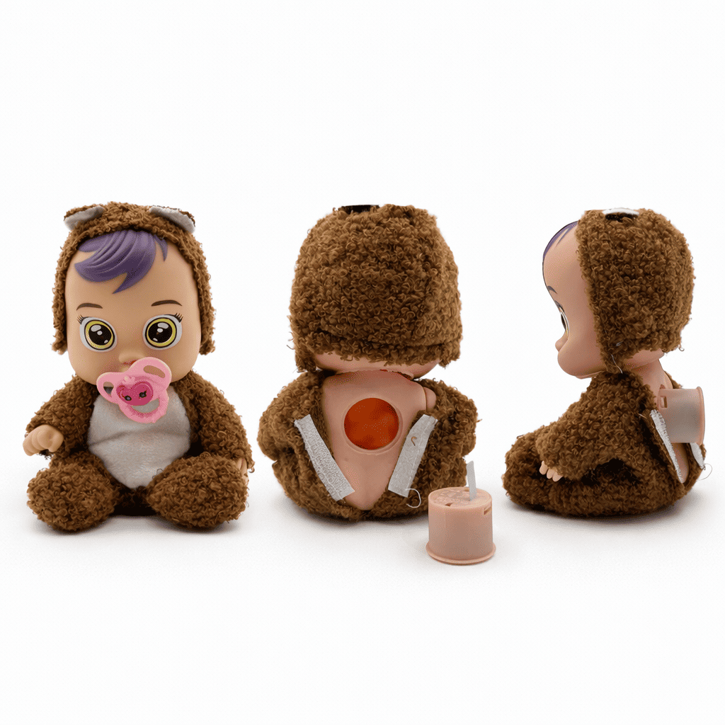 Cute Baby Doll Set with Pacifier | Soft Toy Baby Dolls for Kids | Cartoon Plush Doll Gift Set (3 pcs)