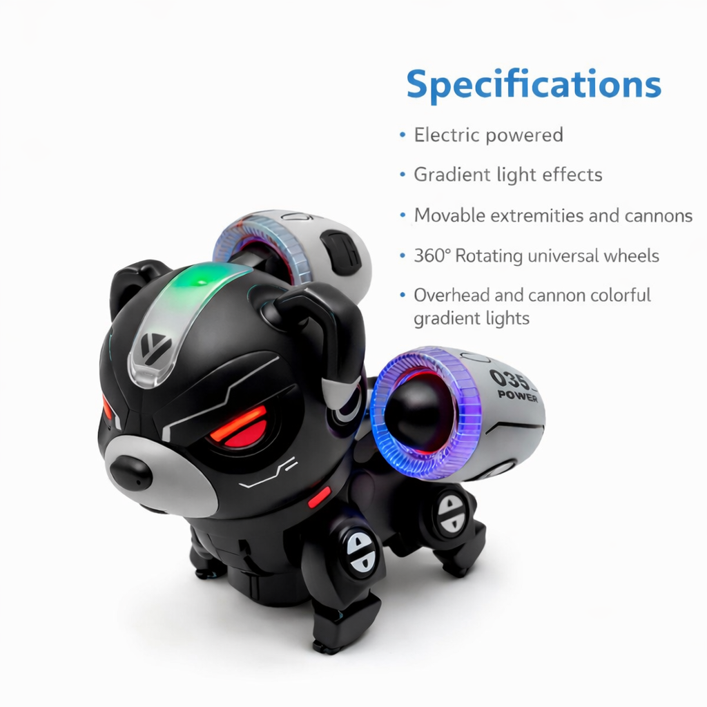 Mechanical Robot Dog Toy with Lights & Action | Electric Smart Puppy Toy for Kids (6+ Years)