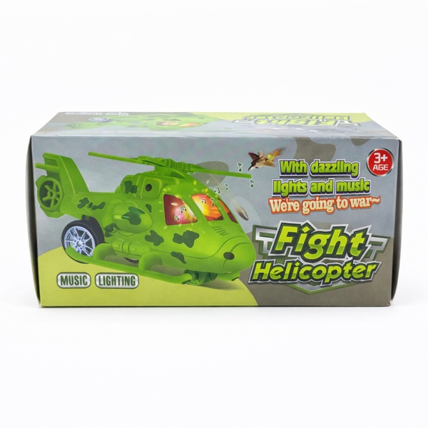 Fight Helicopter Toy with Lights & Sound | Battery Operated Army Helicopter for Kids