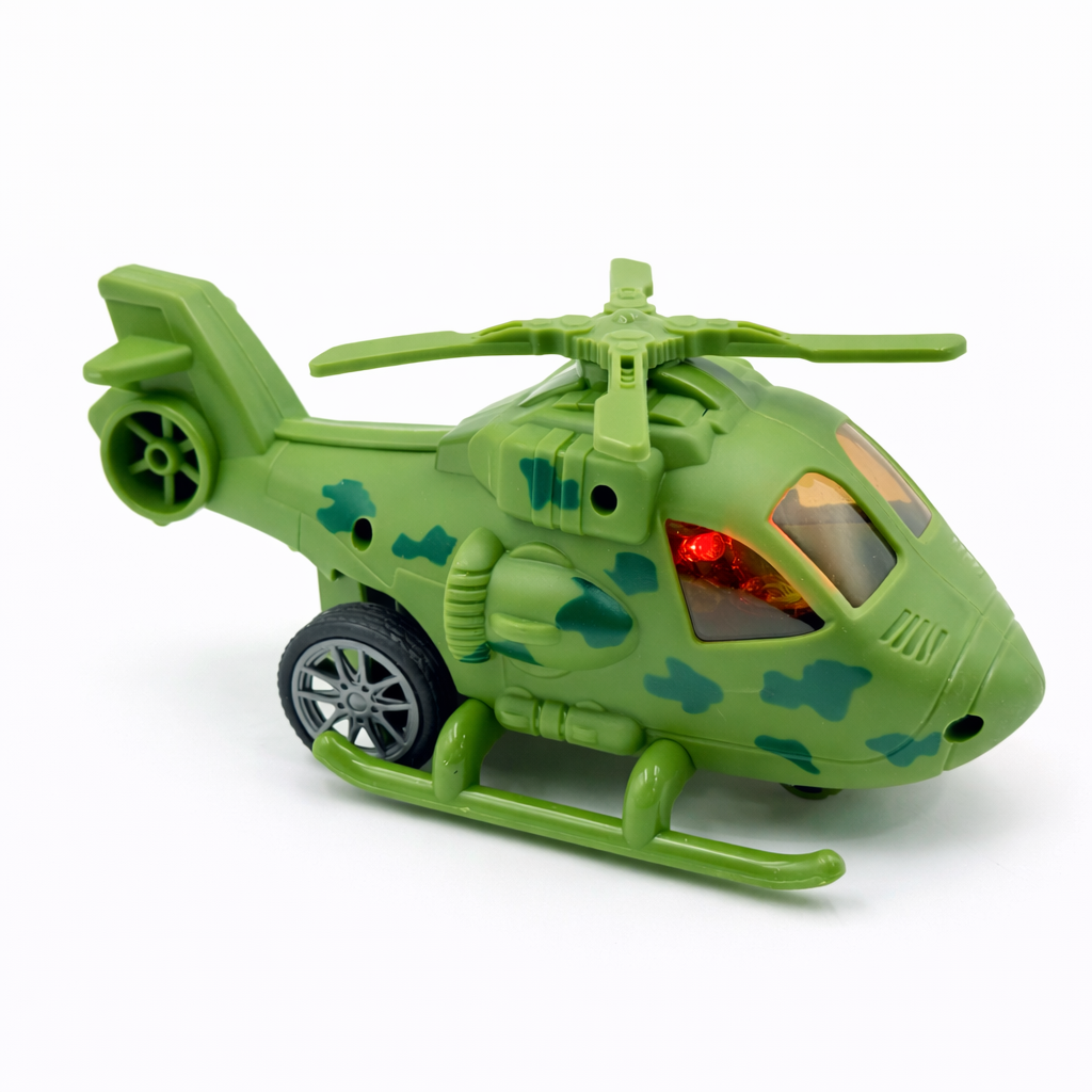 Fight Helicopter Toy with Lights & Sound | Battery Operated Army Helicopter for Kids