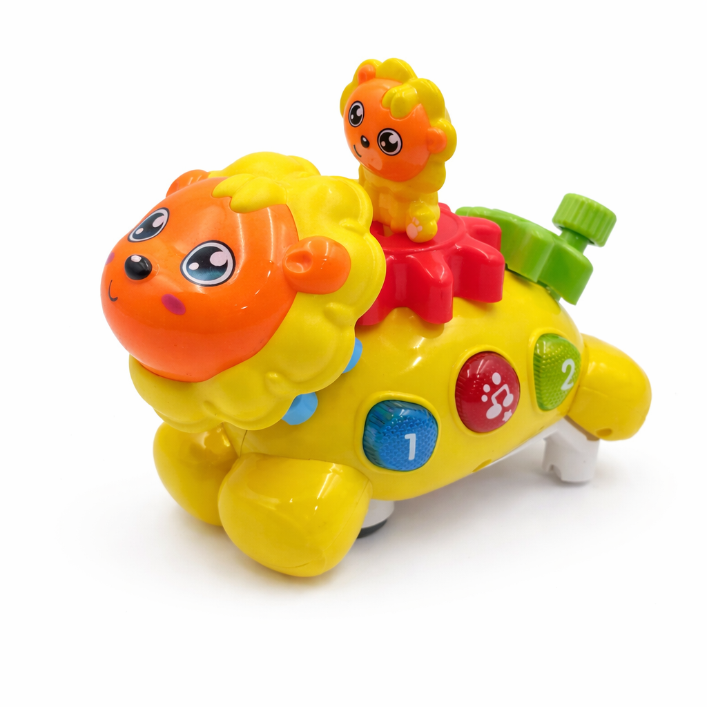 Funny Lion Musical Toy with Lights & Moving Action | Battery Operated Baby Toy (3+ Years)