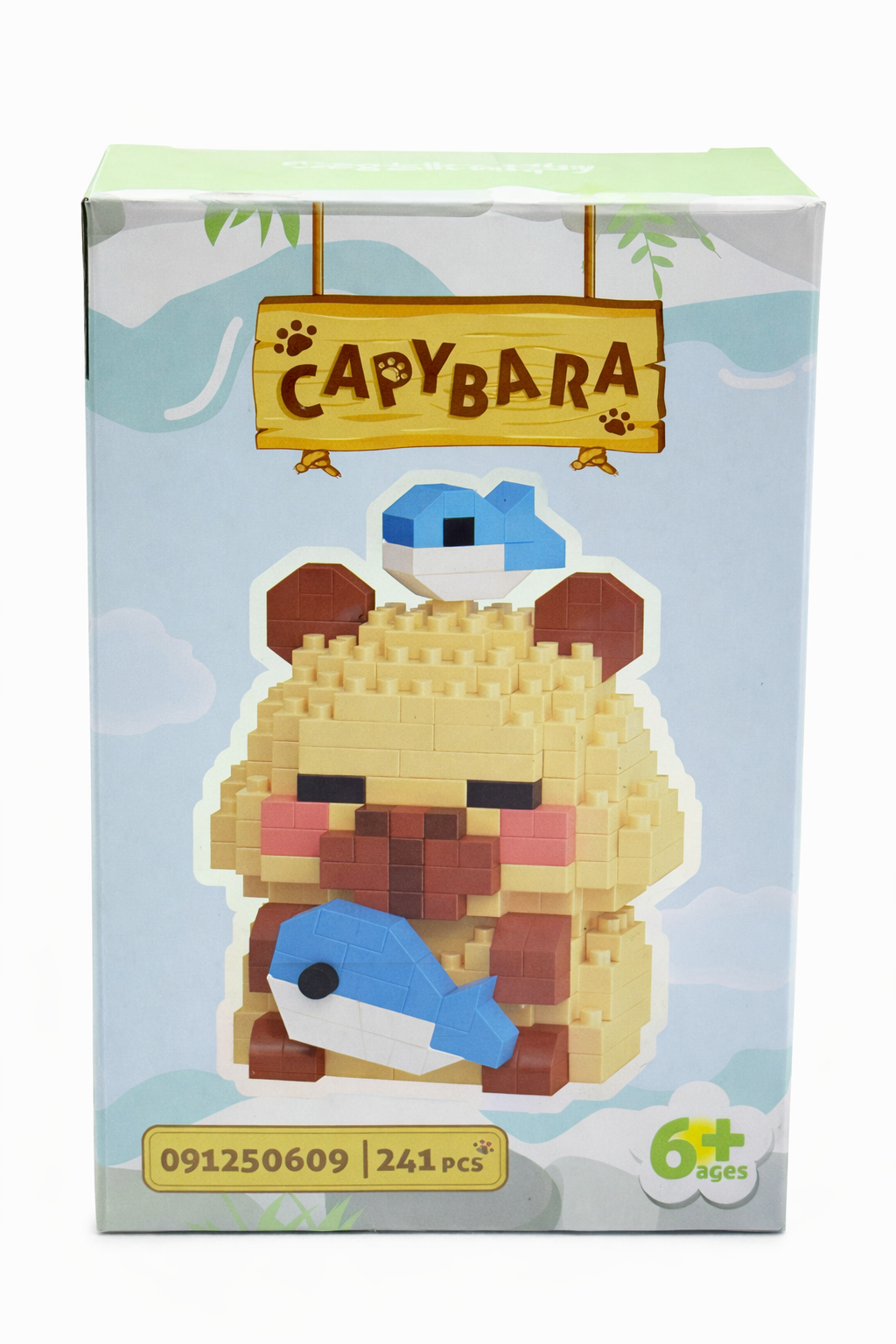 Capybara Mini Building Blocks Toy (241 PCS) | Cute Animal DIY Brick Set | STEM Learning Puzzle Toy for Kids (6+)