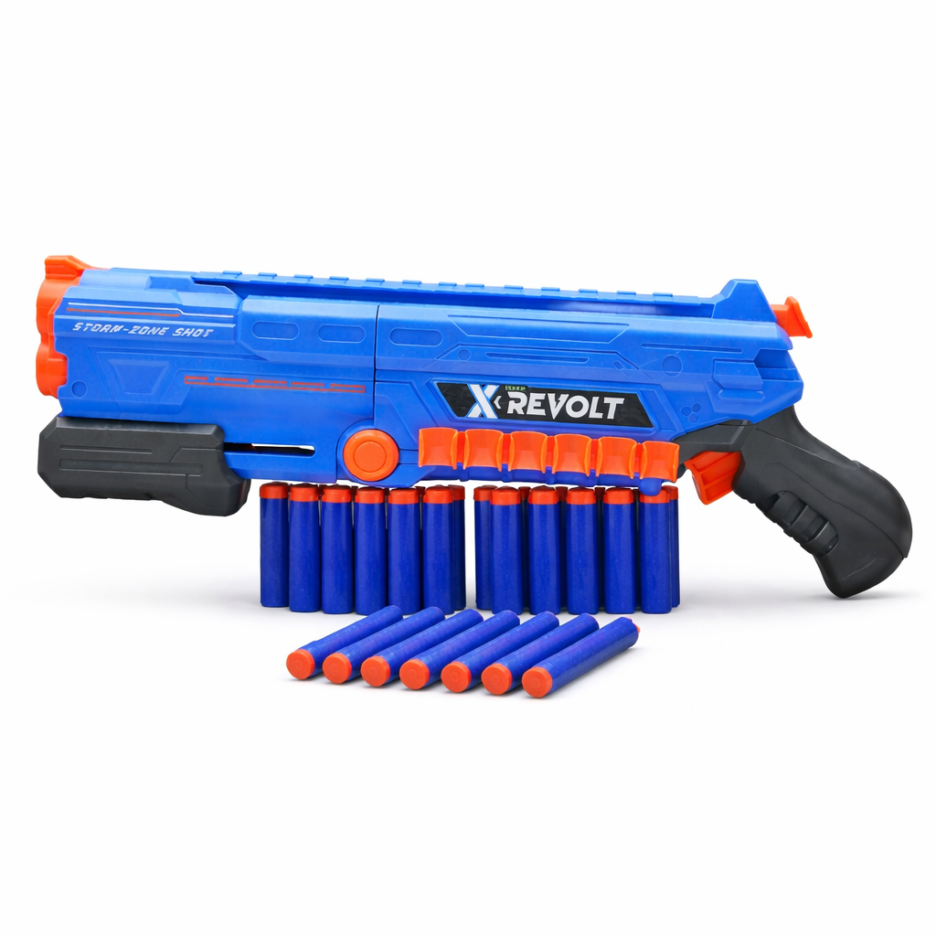 X-Revolt Storm Shooter Toy Gun with Foam Darts | Large Size Dart Blaster for Kids | Soft Bullet Shooting Game (6+)